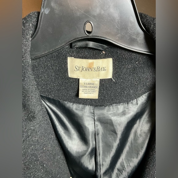 St.Johns Bay Cashmere Wool Peacoat - Picture 2 of 5